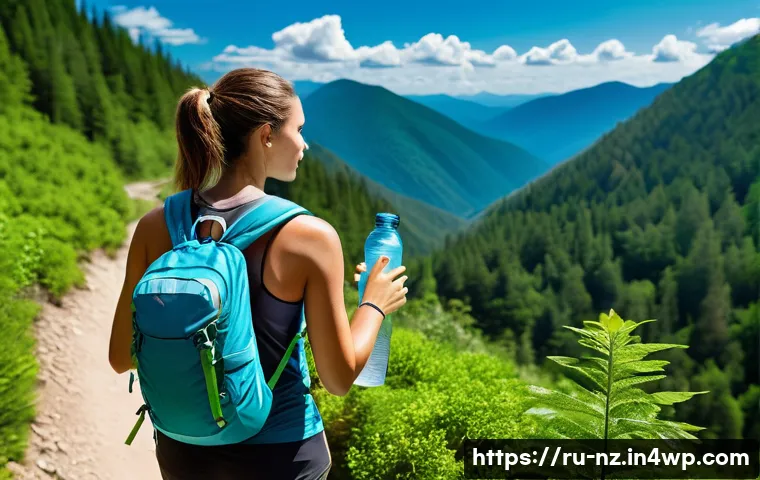 하이킹 중 수분 섭취의 중요성과 방법 관련 이미지 1
